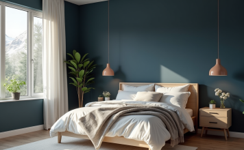 Optimiser la décoration : mur foncé chambre, choix idéal ?