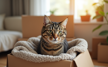 Chats : comment gérer leur stress lors d’un déménagement ?