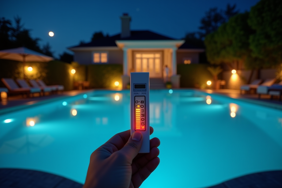 piscine nuit