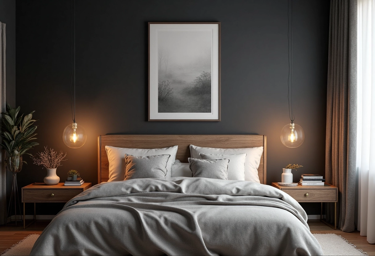 mur foncé
