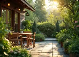 Créer un patio écoresponsable pour une maison sereine et conviviale